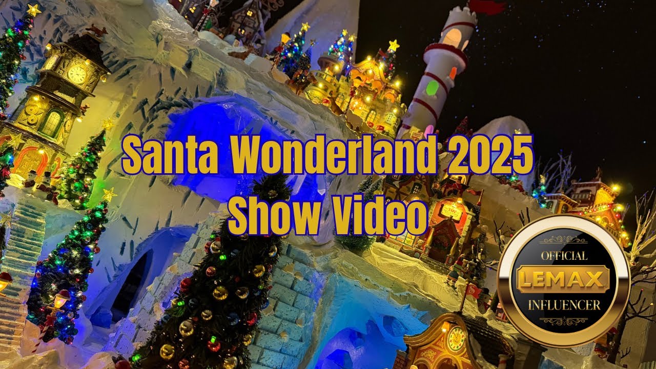Lemax Santa&rsquo;s Wonderland Christmas Village 2025-2026 Villaggio Lemax Show Version