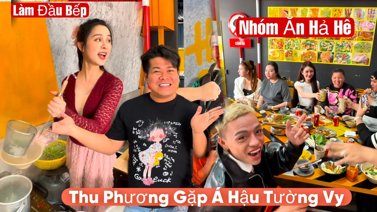 Bất Ngờ Thu Phương Gặp Á Hậu Tường Vy Làm Đầu Bếp Tại Đà Lạt,Cả Nhóm Ăn Hả Hê