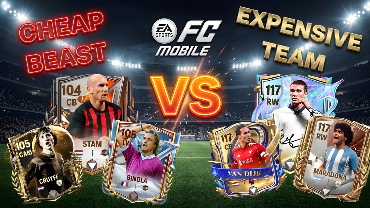 Смогут ли дешевые игроки из META победить игроков с высоким рейтингом? 😳 | FC Mobile