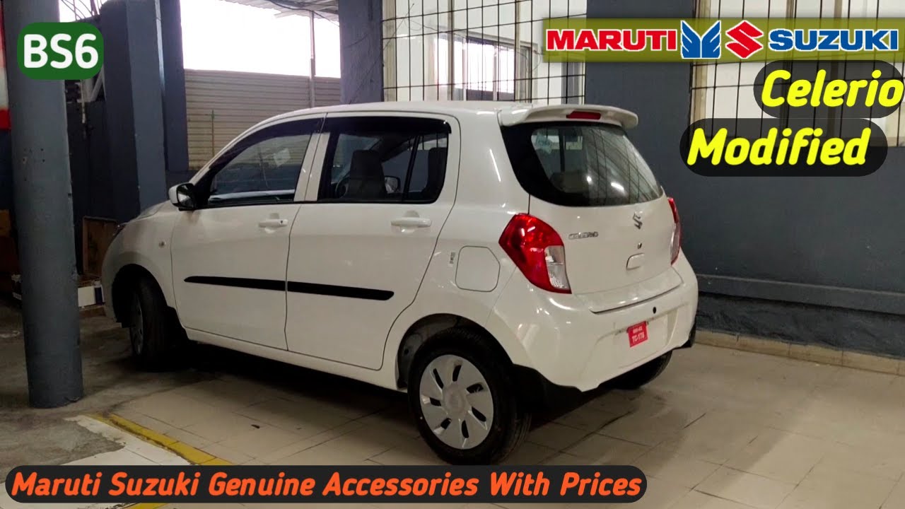Maruti Suzuki Celerio VXI CNG All Accessories With Prices Celerio Modified