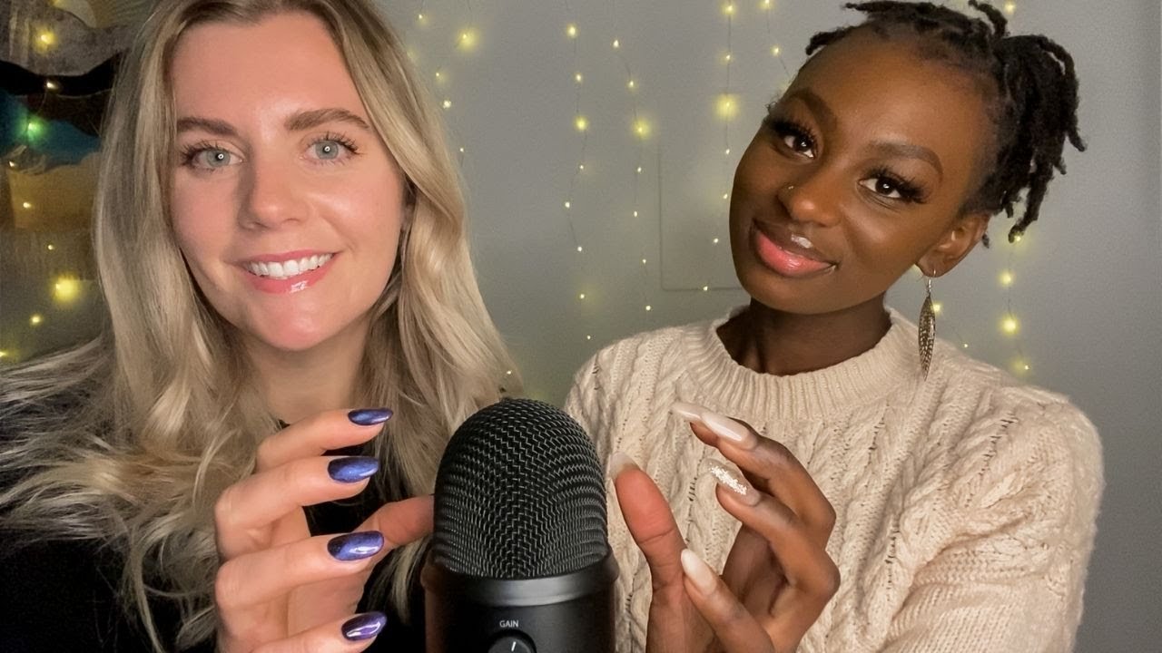 ASMR Collab ~ hand movements, mic brushing, scratching, tongue clicking ~ Whispering Psalms 21-23