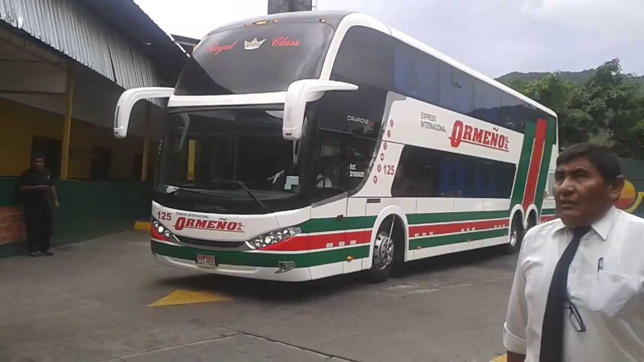 Expreso Internacional Ormeño : 0125 saliendo de Caracas rumbo a Lima