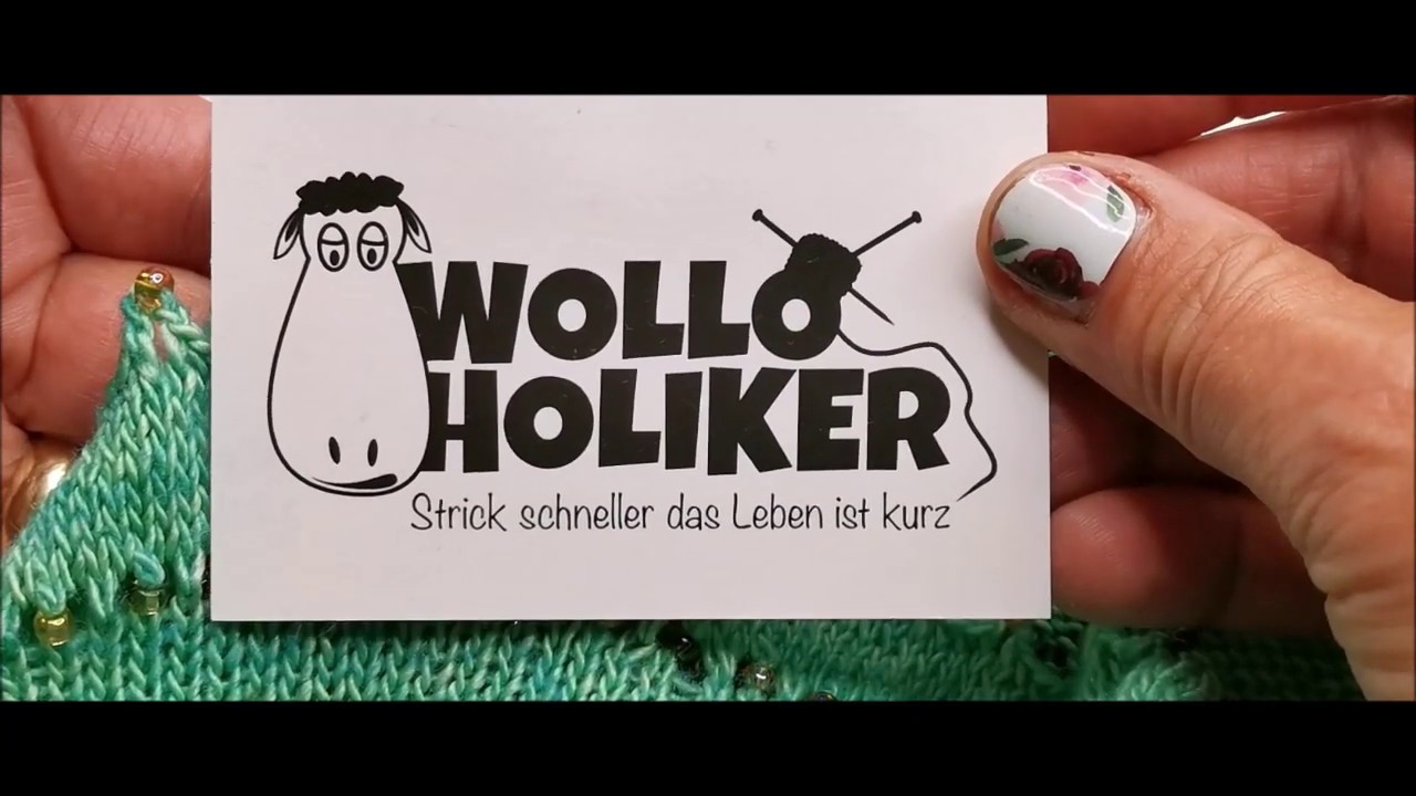 Perlen einstricken mit Wolloholiker