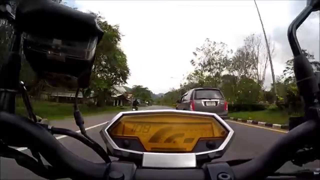 Kawasaki Z1000 - Mountain pass from Trang to Hat Yai [HD] GoPro Hero4