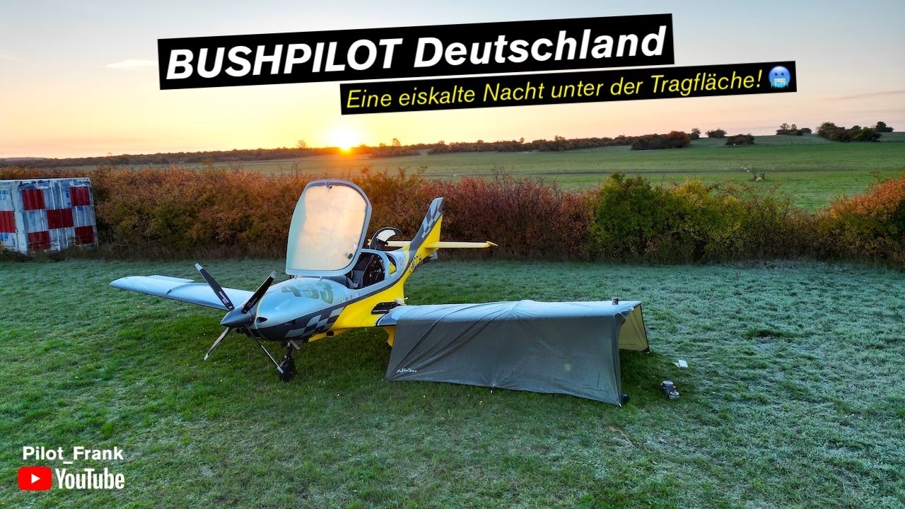 Bushpilot Deutschland, eine eiskalte Nacht unter der Tragfläche 🥶