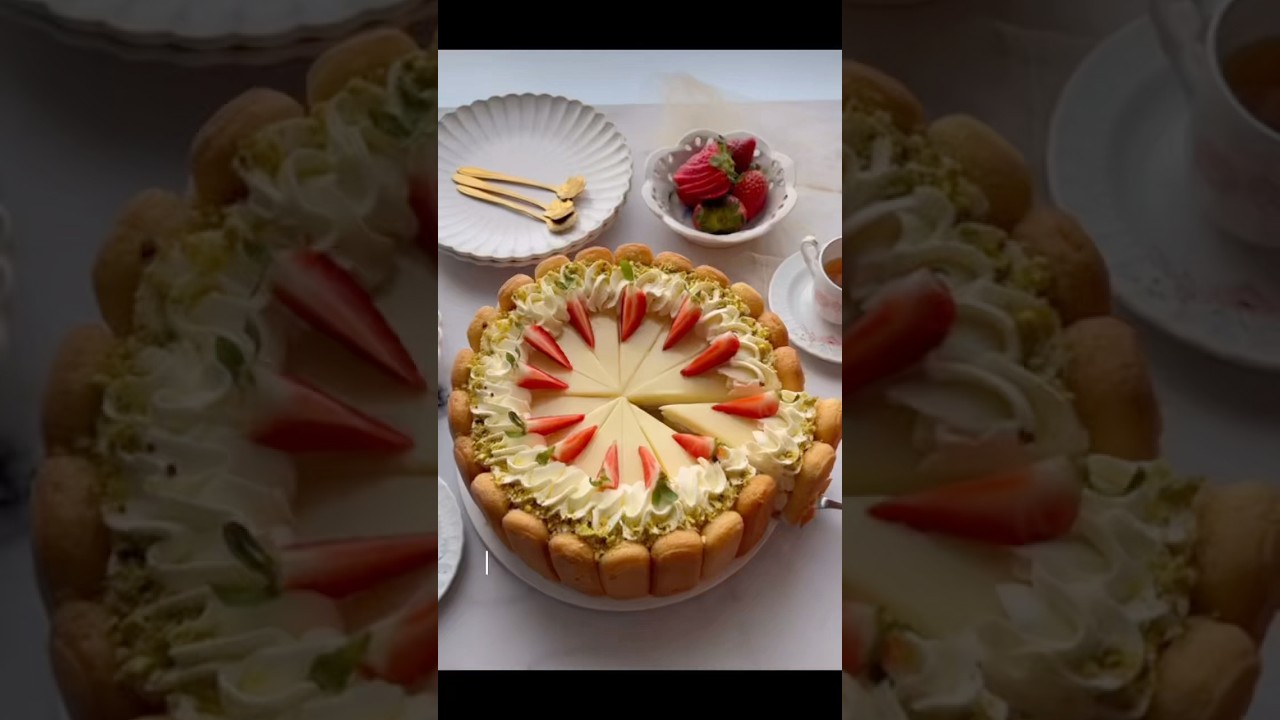 No-bake Strawberry Cake Recipe | Easy Summer Dessert #nobakecake #strawberrydessert