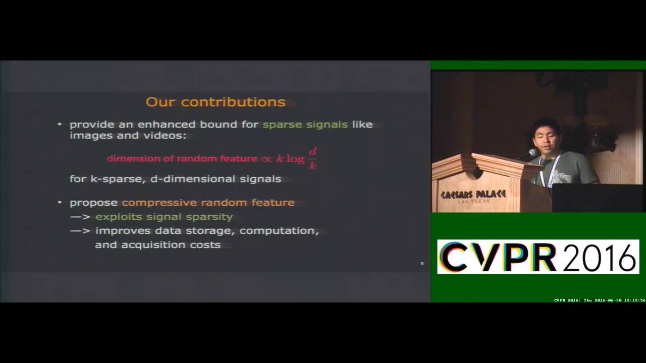Random Features for Sparse Signal Classification