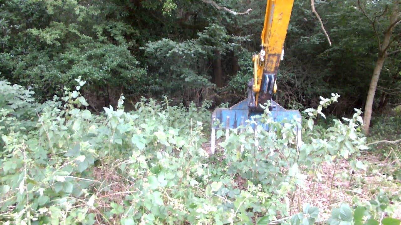 A bit of light grubbing with the land rake