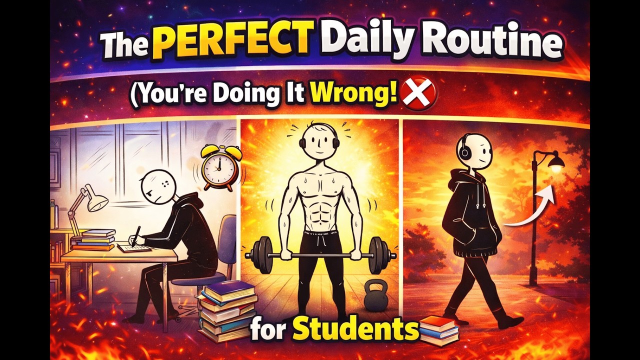 The PERFECT Daily Routine for Students 📚 (You’re Doing It Wrong! ❌)