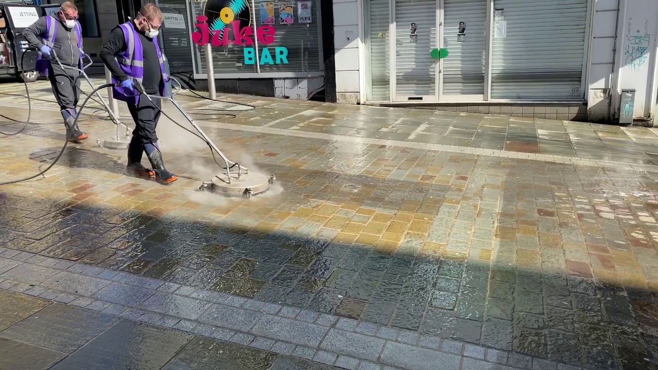 Deep cleaning and sanitising the streets of Bradford