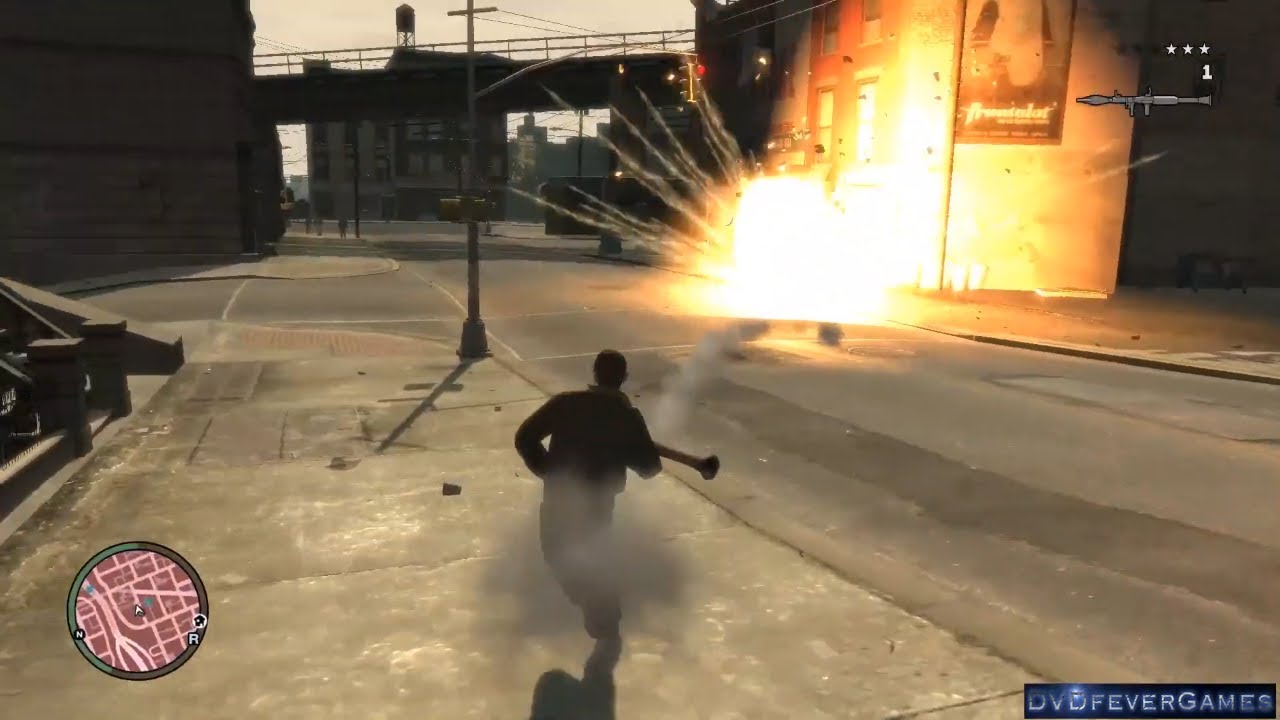 GTA 4 - Cops Vs Rocket Launchers! - PC Gameplay (1080p, 60fps) - DVDfeverGames