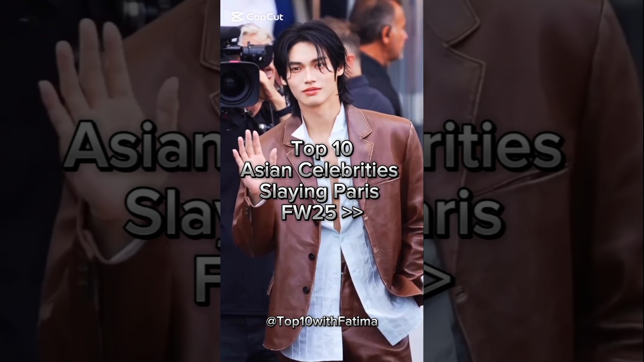 Asian Celebrities at Paris fashion Week...#kpop #parisfashionweek #pfw #pfw2025 #shorts