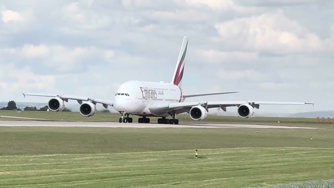 Emirates A380 Manchester Airport