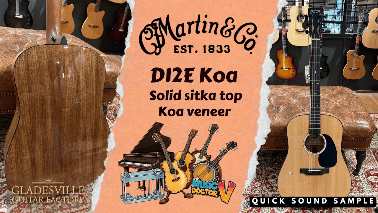 Martin D12E-Koa - Demo by Michael Varecka - Gladesville Guitar Factory