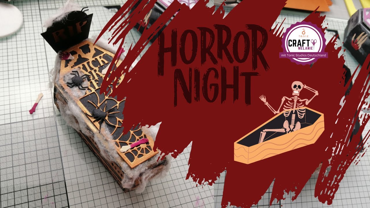 Tonic Studios ~ Spooky Coffin Box & Accessories - Halloween - Anleitung & es gibt was zulachen ⚰️🎃