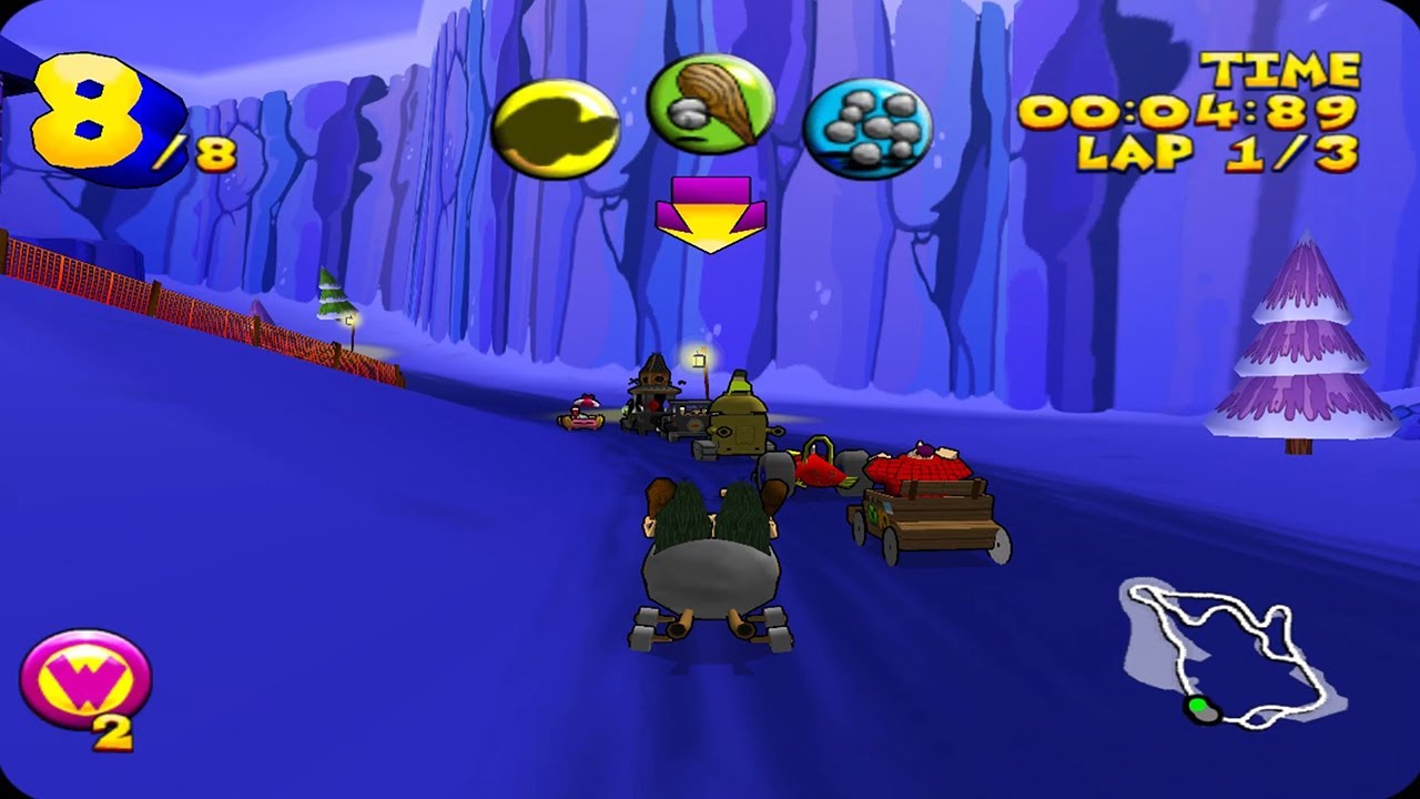 Wacky Races Gameplay Track Challenge (Dreamcast)