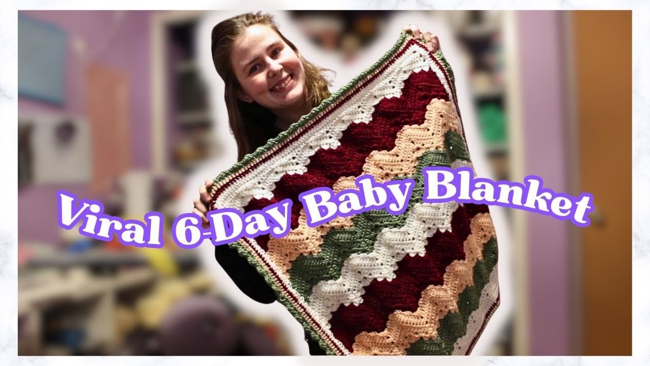Тестируем 6-дневное детское одеяло Viral Stripe от Betty McKnit | Crochet Vlog