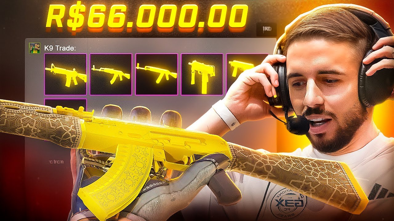 Ganhei R$66.000 na conta do K9 do G3X e pegamos a AK GOLD ARABESQUE no CS:2 🤯💸 ( Parte 4 )