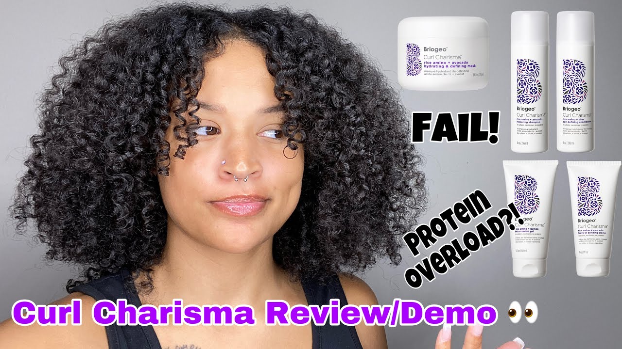 BRIOGEO CURL CHARISMA DEMO/REVIEW | PROTEIN OVERLOAD/FAIL?!