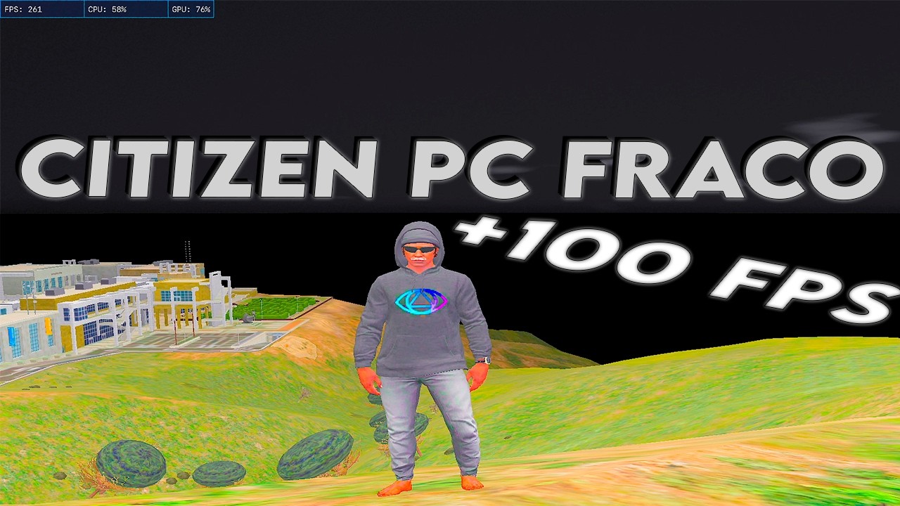 MELHOR CITIZEN PARA PC SUPER FRACO | CITIZEN CLEAN COM CEU PRETO E LOW RENDER | AUMENTE O FPS FIVEM