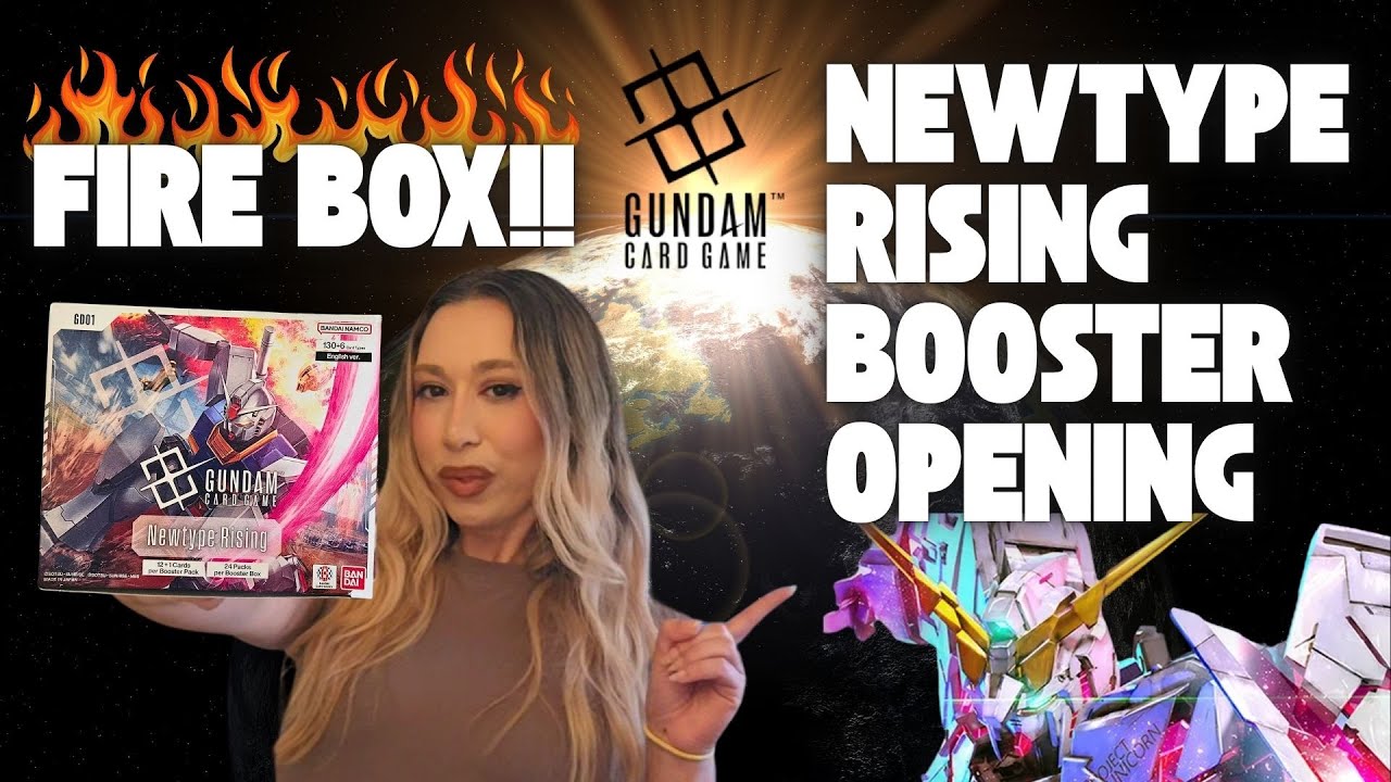 FIRE HITS! Newtype Rising Booster Box Opening! Gundam Card Game Set 01