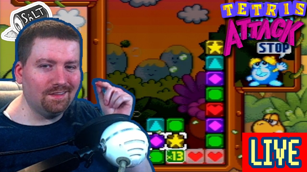 [Tetris Attack Speedruns] Friday Night Salt Mines: Endless Tetris Attack Fun Edition
