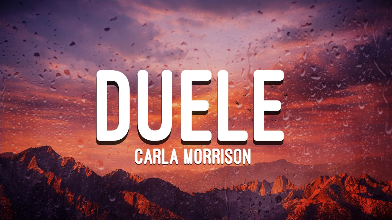 Carla Morrison - Duele (letra)