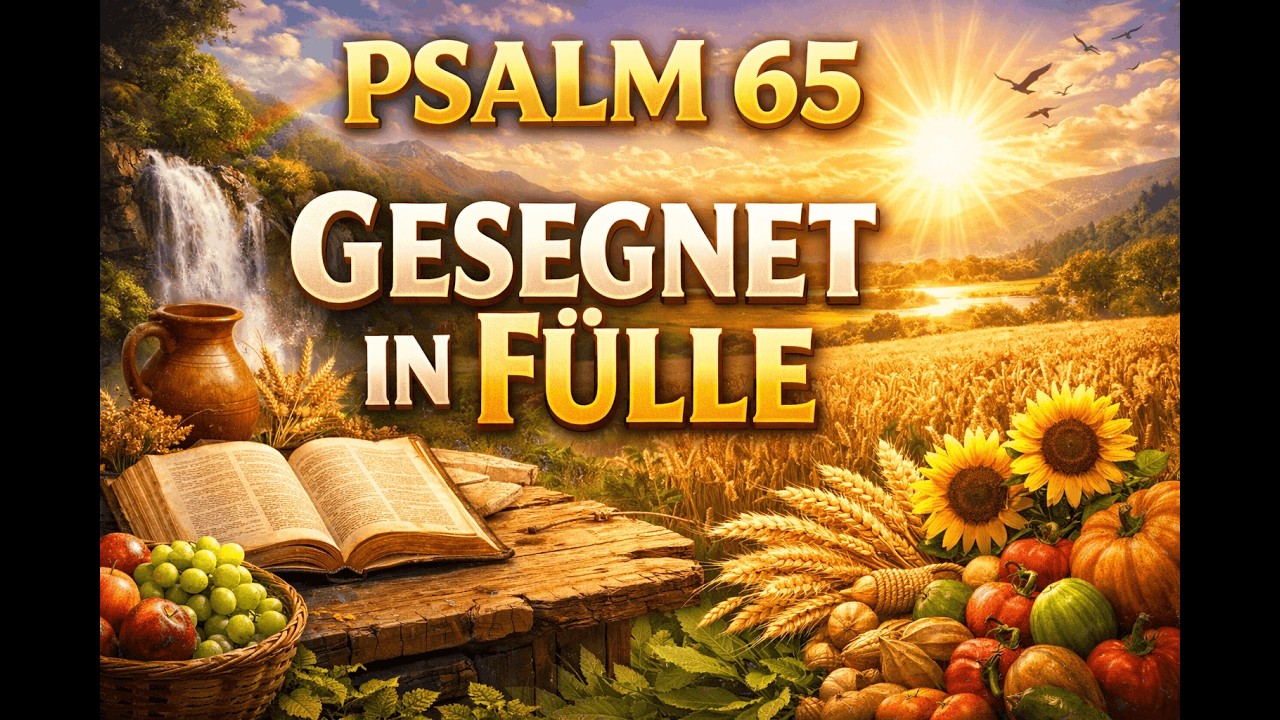 🎵 Psalm 65 | Gesegnet in Fülle | Worship Lyrics Video