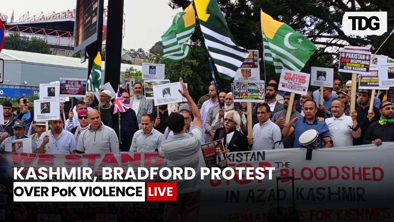 WATCH KASHMIR PROTEST LIVE | Kashmiri Activists Protest Outside Pakistan Consulate In Bradford |LIVE