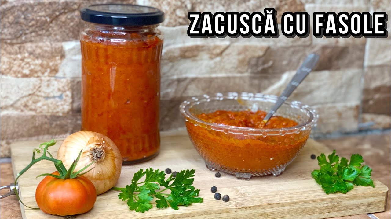 Zacusca cu fasole - cu ardei copt | E.Gustos