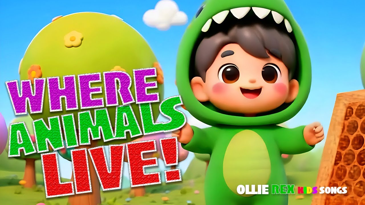 Animal Homes Song - Fun Kids Song About Where Animals Live!