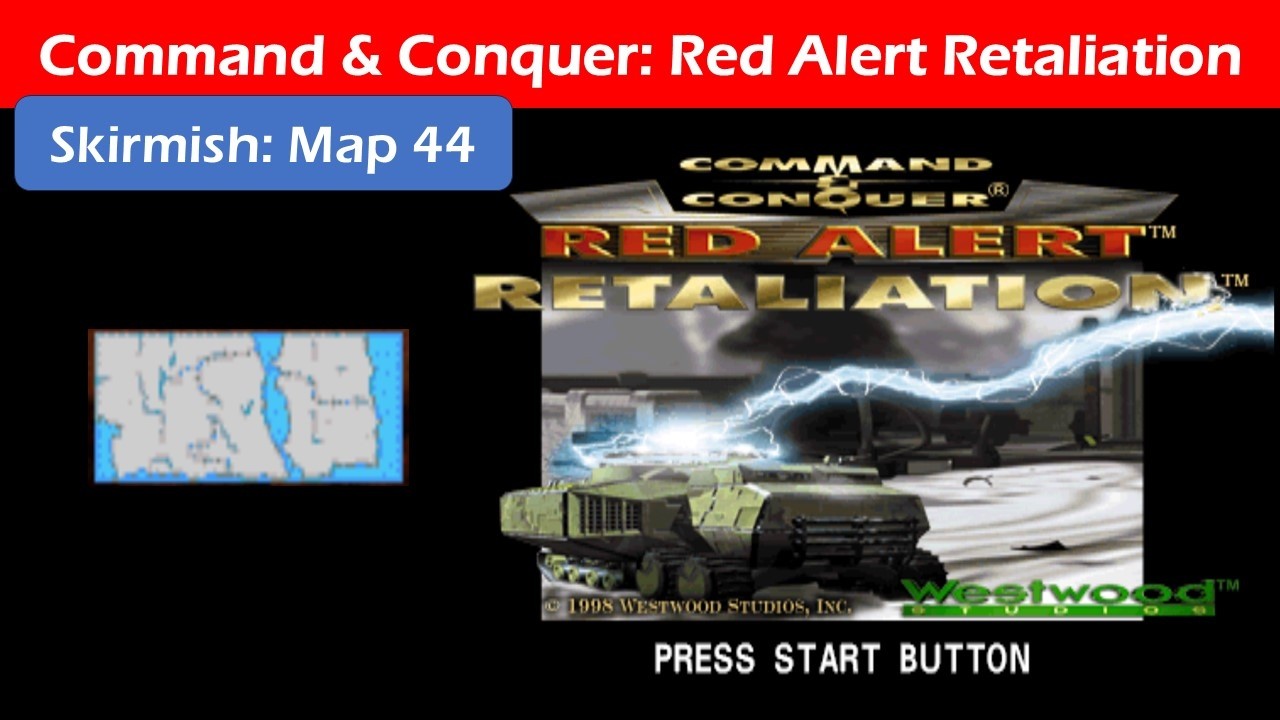 Command & Conquer - Red Alert Retaliation (MAP 44 Skirmish / Longplay PSX)