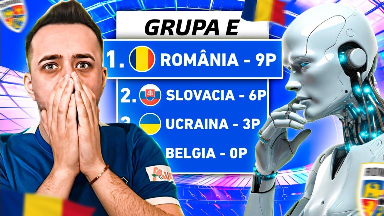 SIMULEZ GRUPA ROMÂNIEI LA EURO 2024 CU AJUTORUL INTELIGENȚEI ARTIFICIALE ! 🇷🇴