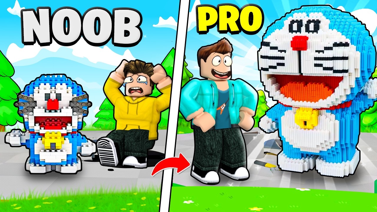 NOOB VS PRO BUILD OR DIE CHALLENGE IN ROBLOX !!