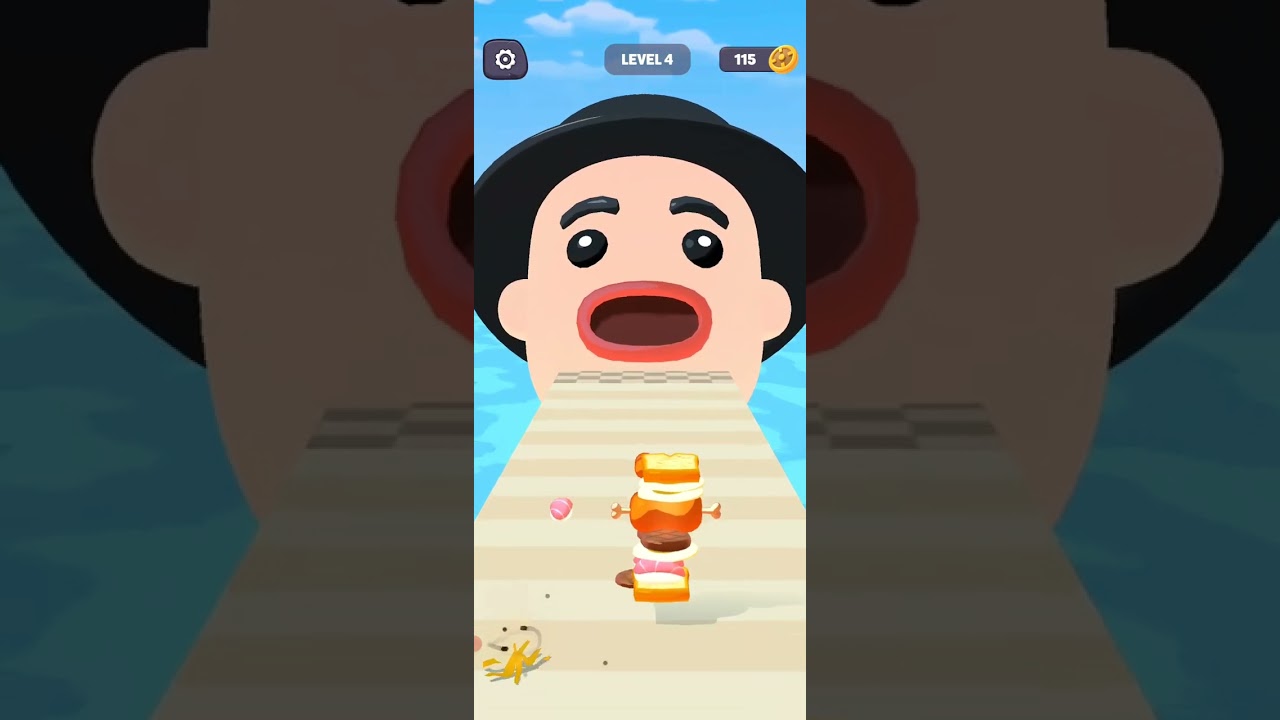 Silly Sandwich | Hyper casual Runner game | Cat Puzzle Games | Shots Video