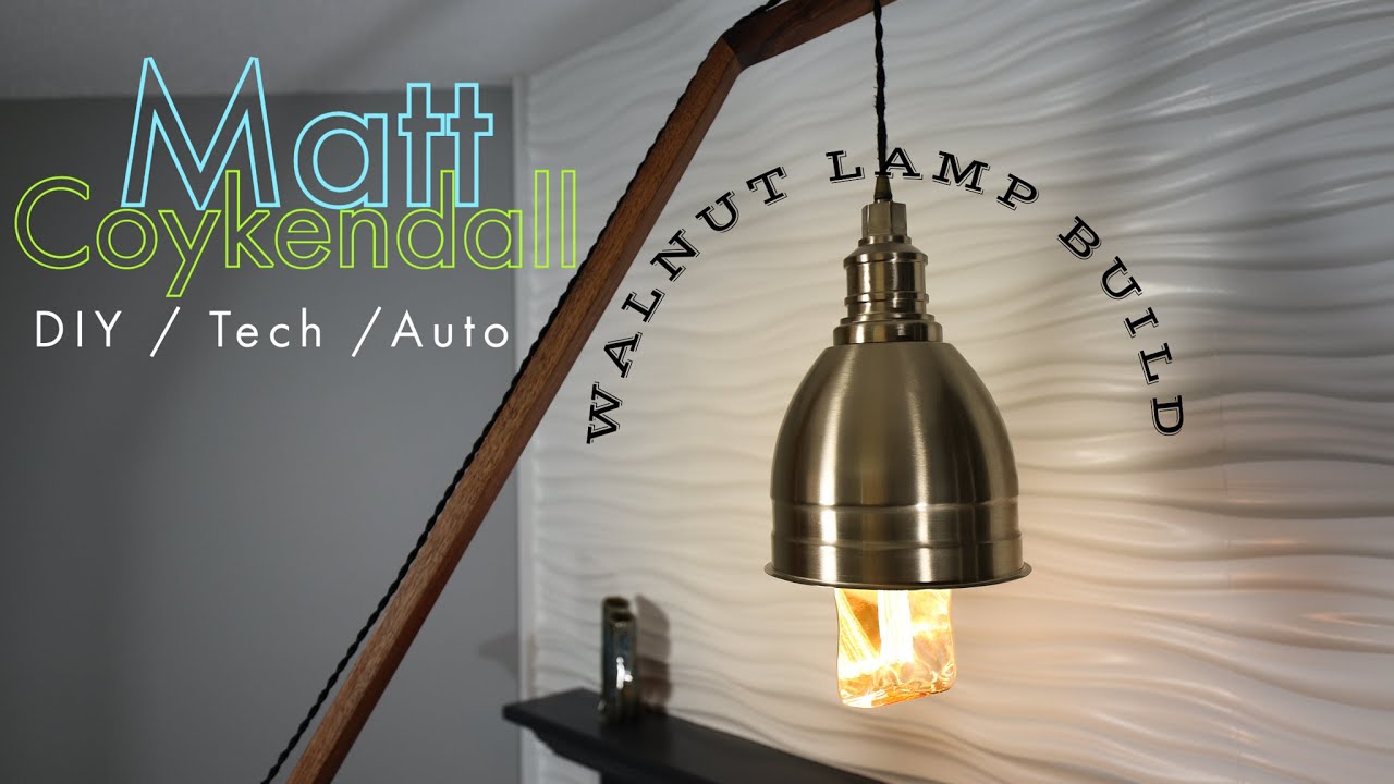 DIY Modern Walnut LED Floor Lamp Build