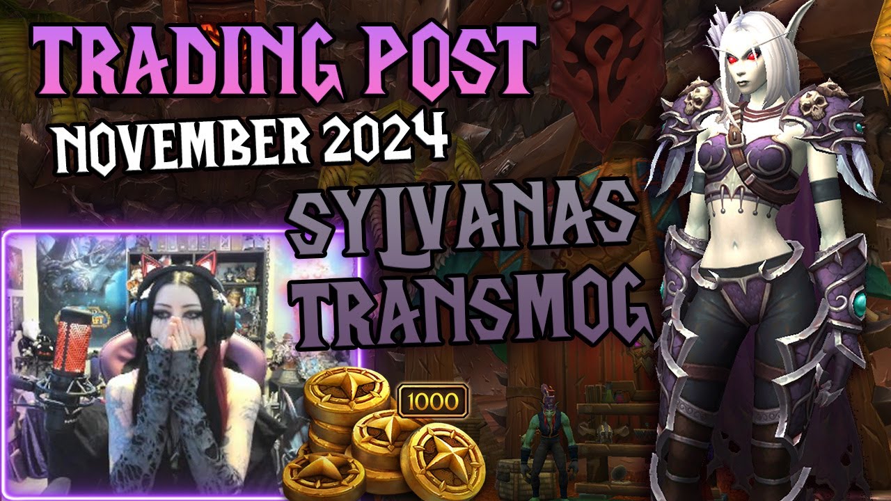 OMG! 💜💀 Sylvanas Mog is HERE! 🖤🏹 WoW Trading Post November 2024 | Collect Trader's Tender With Me!