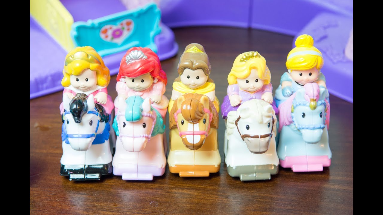 Disney Princess Klip Klop Stable by Fisher-Price - Rapunzel, Aurora, Belle, Cinderella, & Ariel!