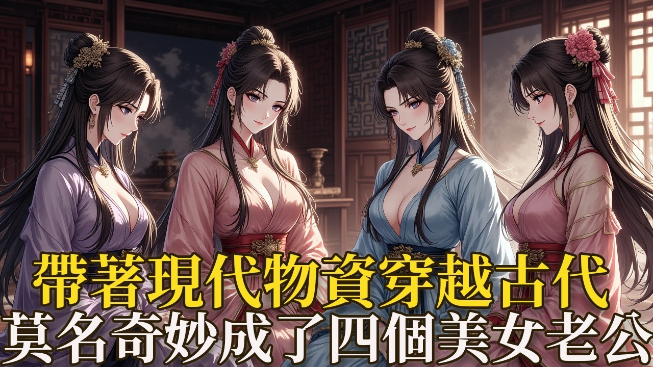 穿越到古代莫名其妙成了四個美少女的夫君！這四個美少女，有清冷出塵的世家嫡女、溫婉如水的書香閨秀、乖巧可愛的靈動少女、活潑俏麗的侯府小姑，個個傾國傾城。帶著現代軍工大樓穿越，化身隨身空間，裡面武器庫食品