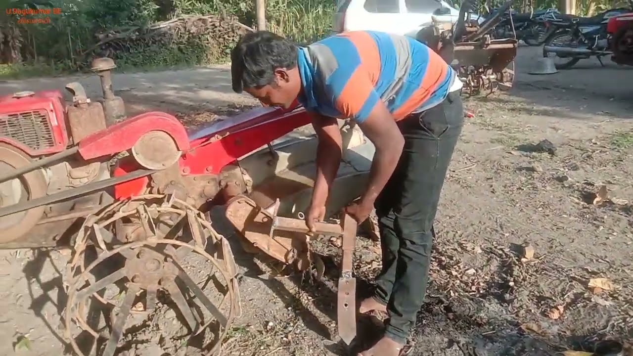 New cultivetor attachment in vst power tiller demonstration | பவர் டில்லர் அட்டச்மெண்ட்