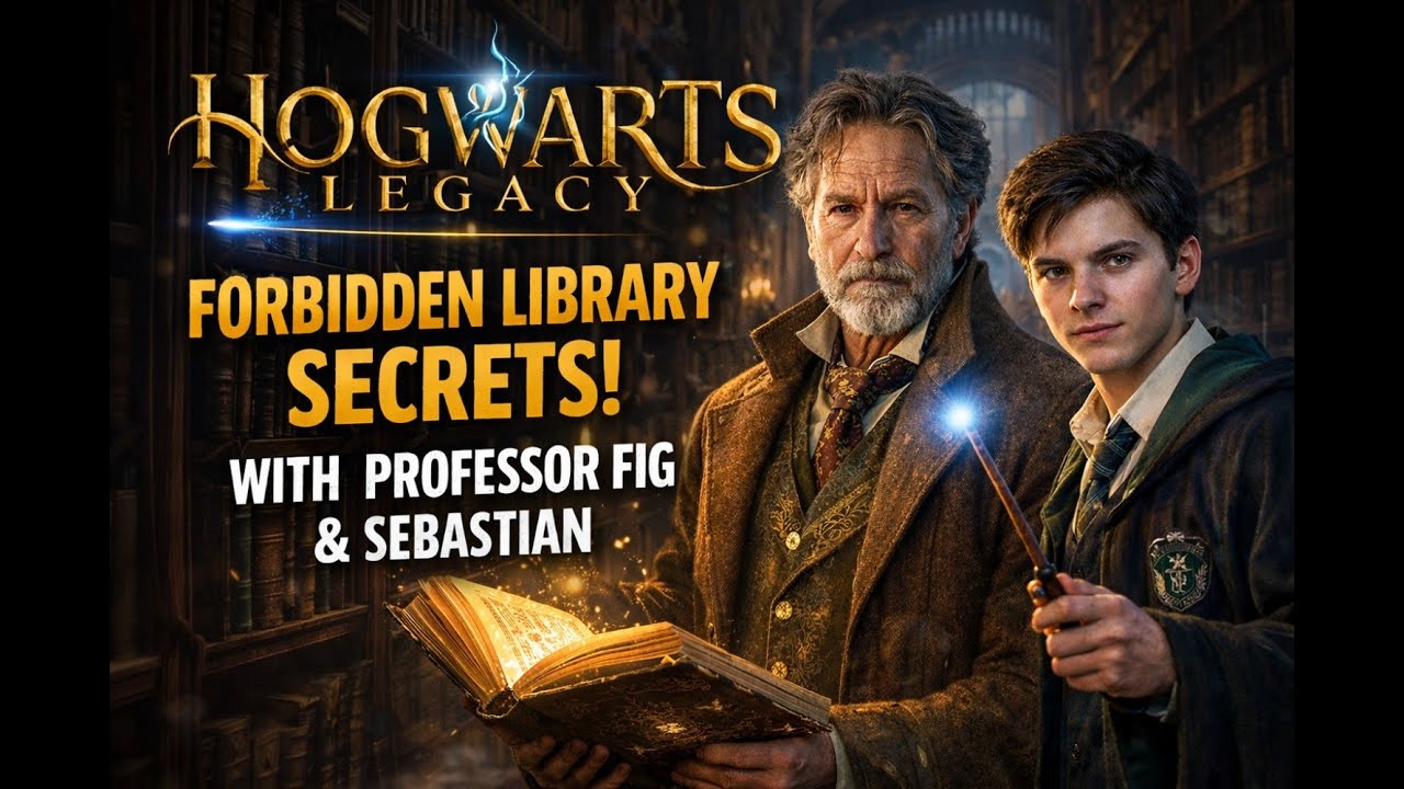 Hogwarts Legacy – Forbidden Library Secrets with Professor Fig & Sebastian.
