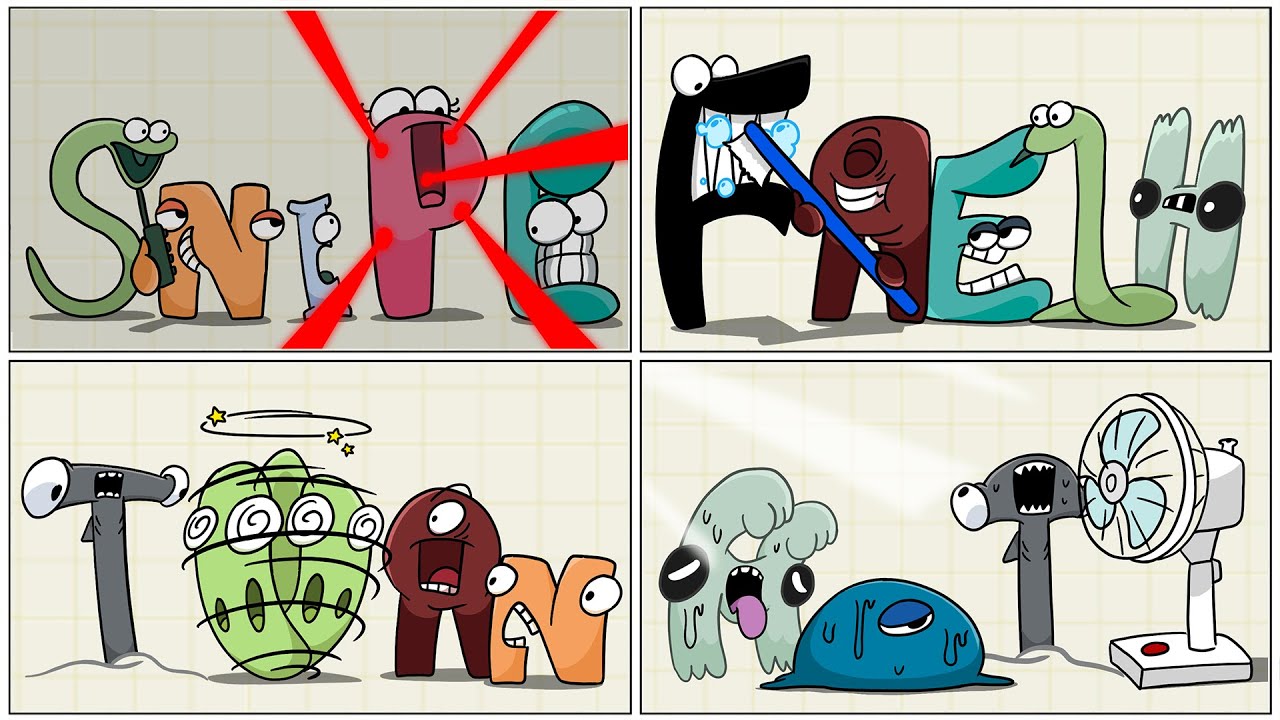 Alphabet Lore PARODY COMPILATION / Alphabet Lore animation @Mike Salcedo
