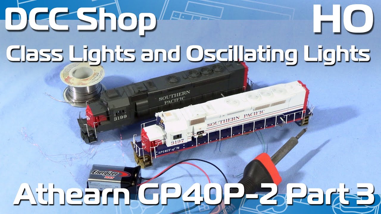 Lighting Non-Working Class Lights! - DCC Shop HO Athearn GP40P-2 Part 3!