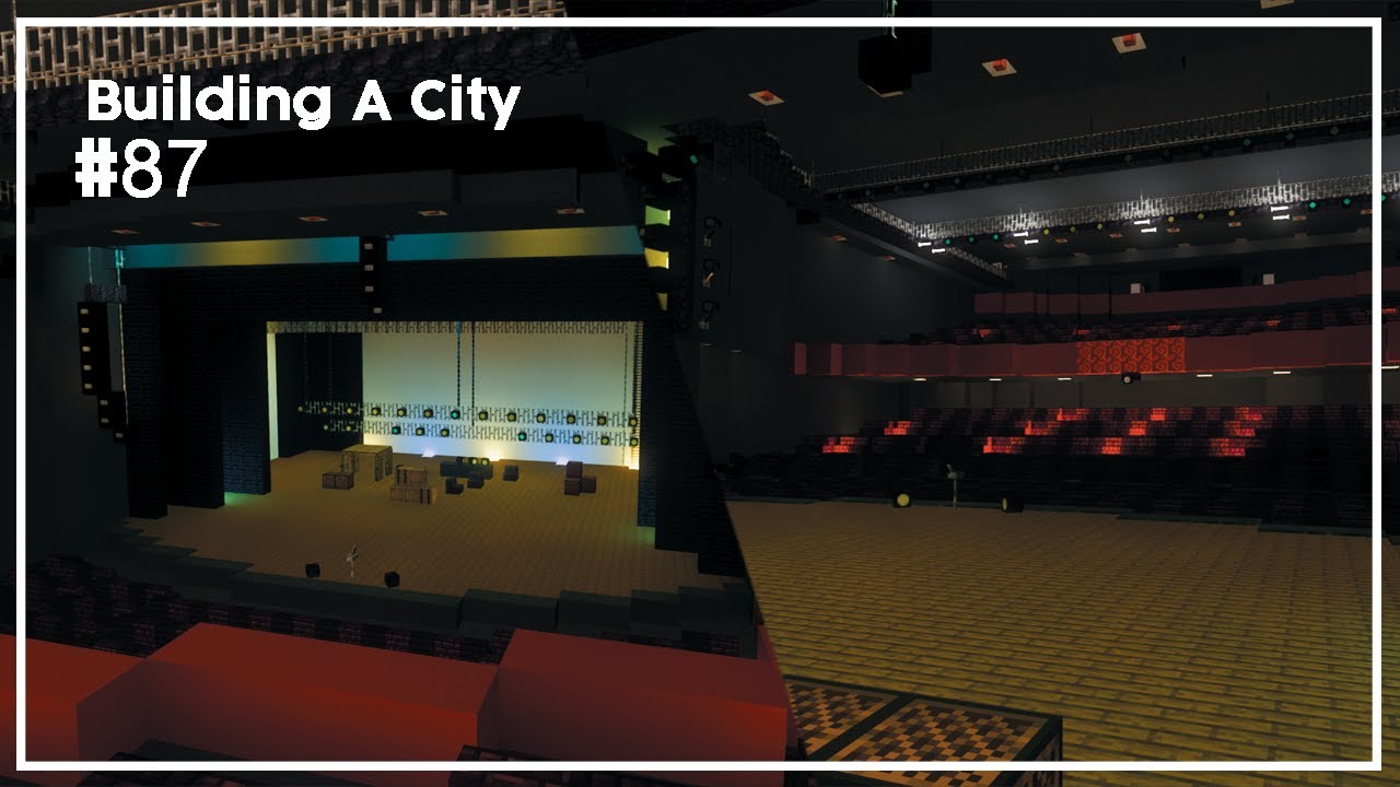 Building A City #87 // Theater  // Minecraft Timelapse