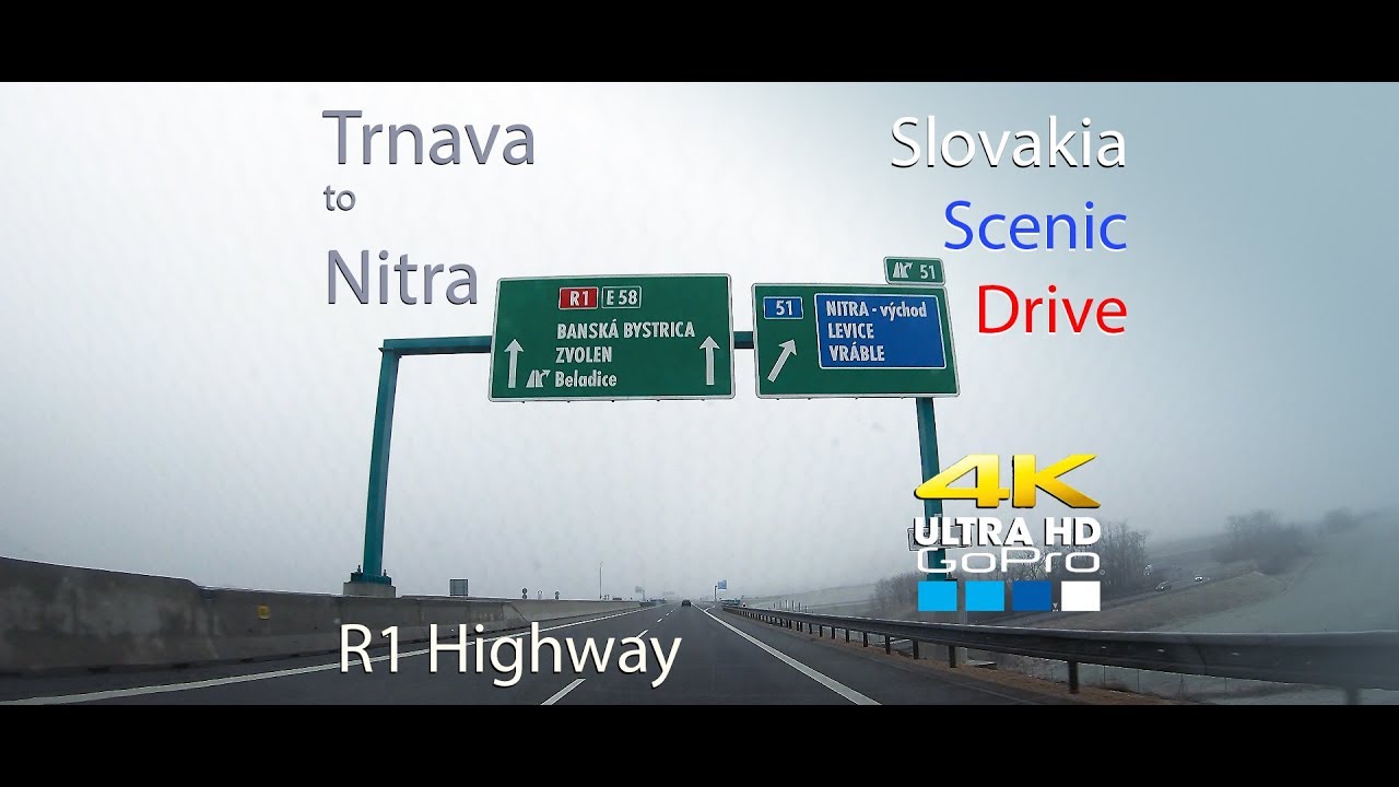 Slovakia Scenic Drive - Trnava Nitra R1 4K UHD