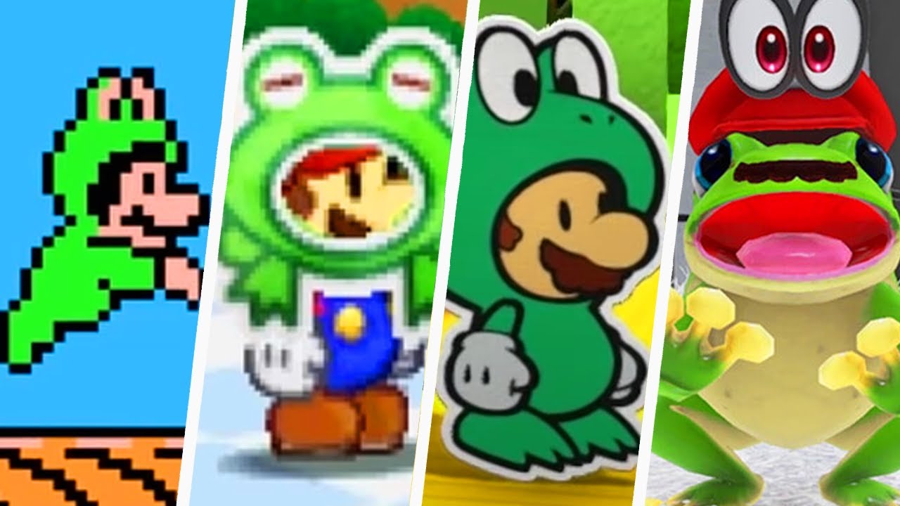 Evolution of Frog Mario (1988 - 2021)