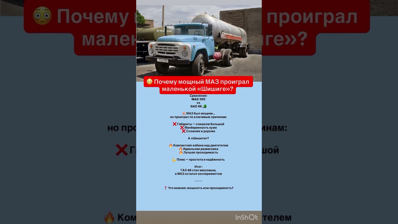 Почему МАЗ 505 проиграл ГАЗ 66 в СССР #automobile #автоистория #youtubeshorts #ссср #россия #shorts
