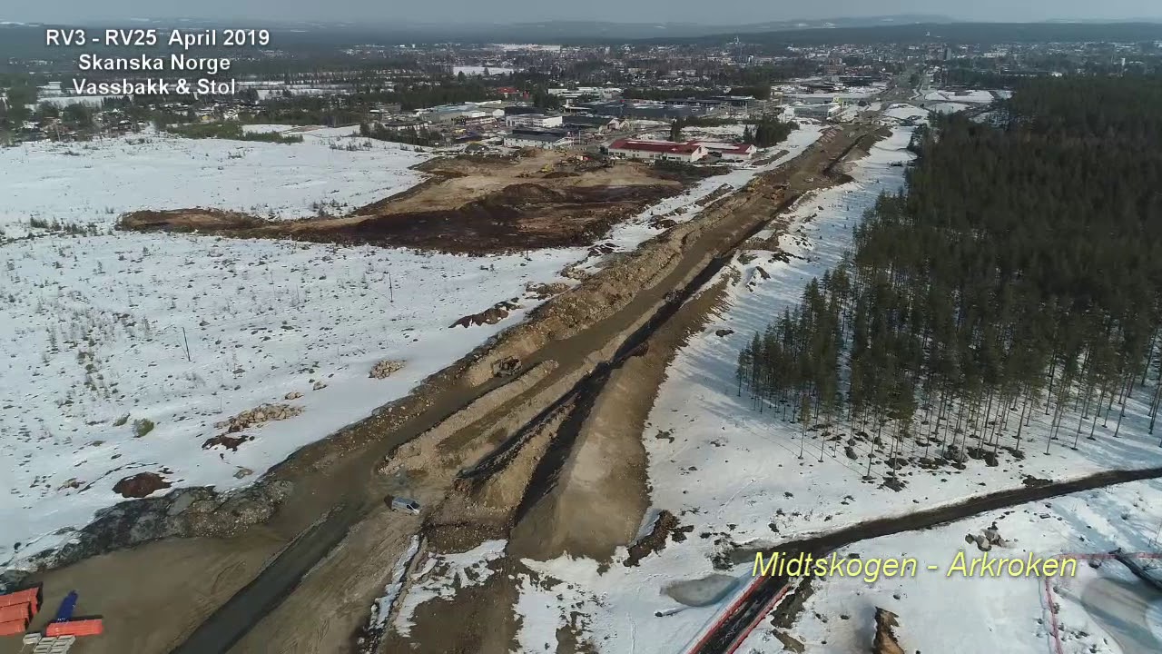 Statens vegvesen - Rv. 3  og rv. 25 Løten-Elverum, anlegget