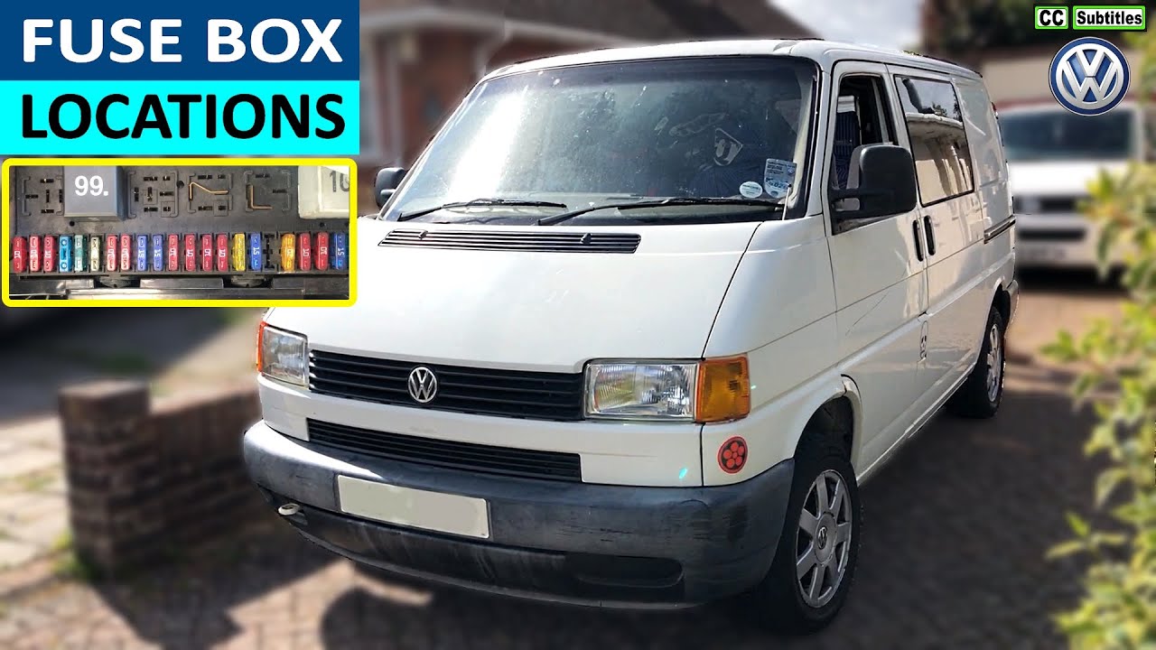 Расположение предохранителей в блоке предохранителей VW T4 Transporter и как проверить предохрани...