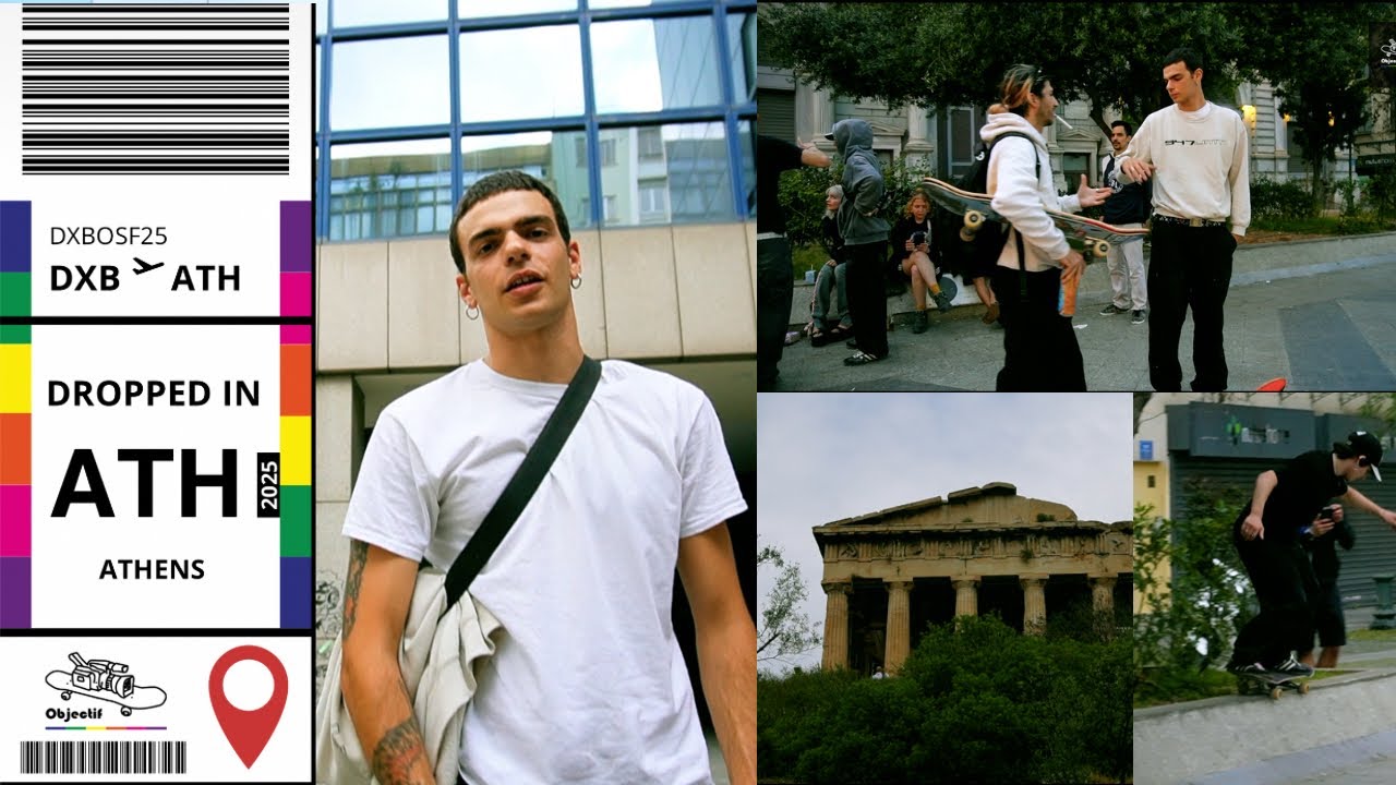 Skateboarding in Athens, the historical spots of the ancient city and the DIYs: Dropped in Athens